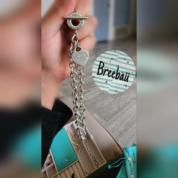 SOLD ON MERC✨️🩵 TIFFANY & CO. Heart Tag Choker Necklace 🩵✨️ - Picture 6 of 9